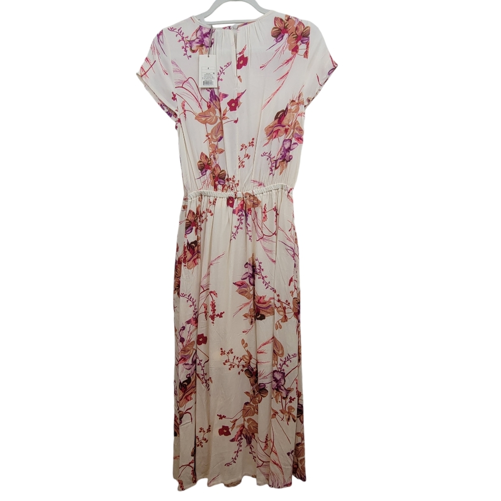 A New Day Cream Floral Dress Size Small - Picture 2 of 6